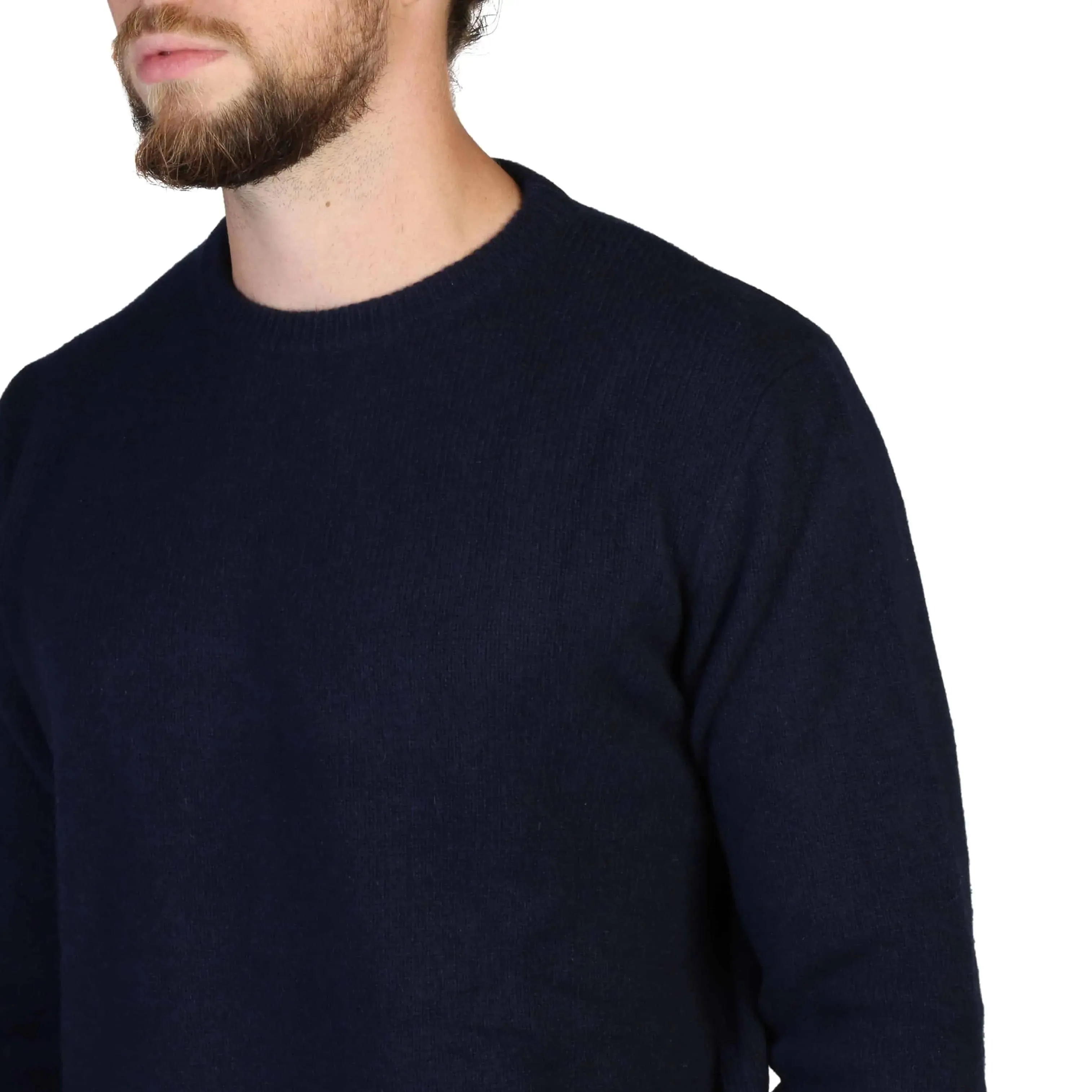 100% Cashmere Sweater- C-NECK-M - Blue