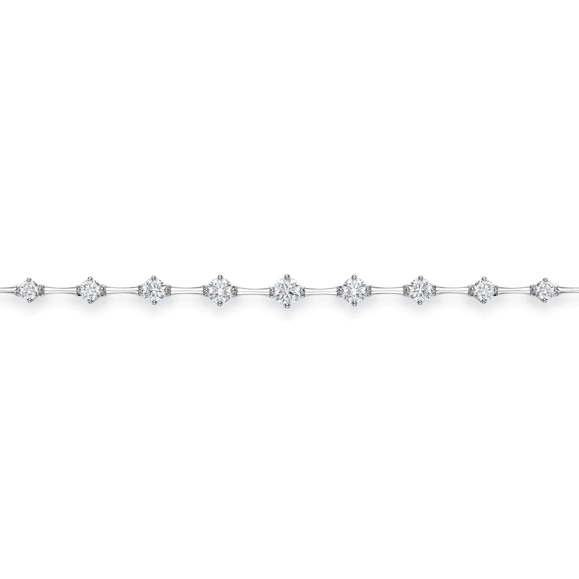 18KW ADJUSTABLE DIAMOND BRACELET 1.26CT