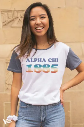 Alpha Chi Omega Boardwalk Scoop Tee