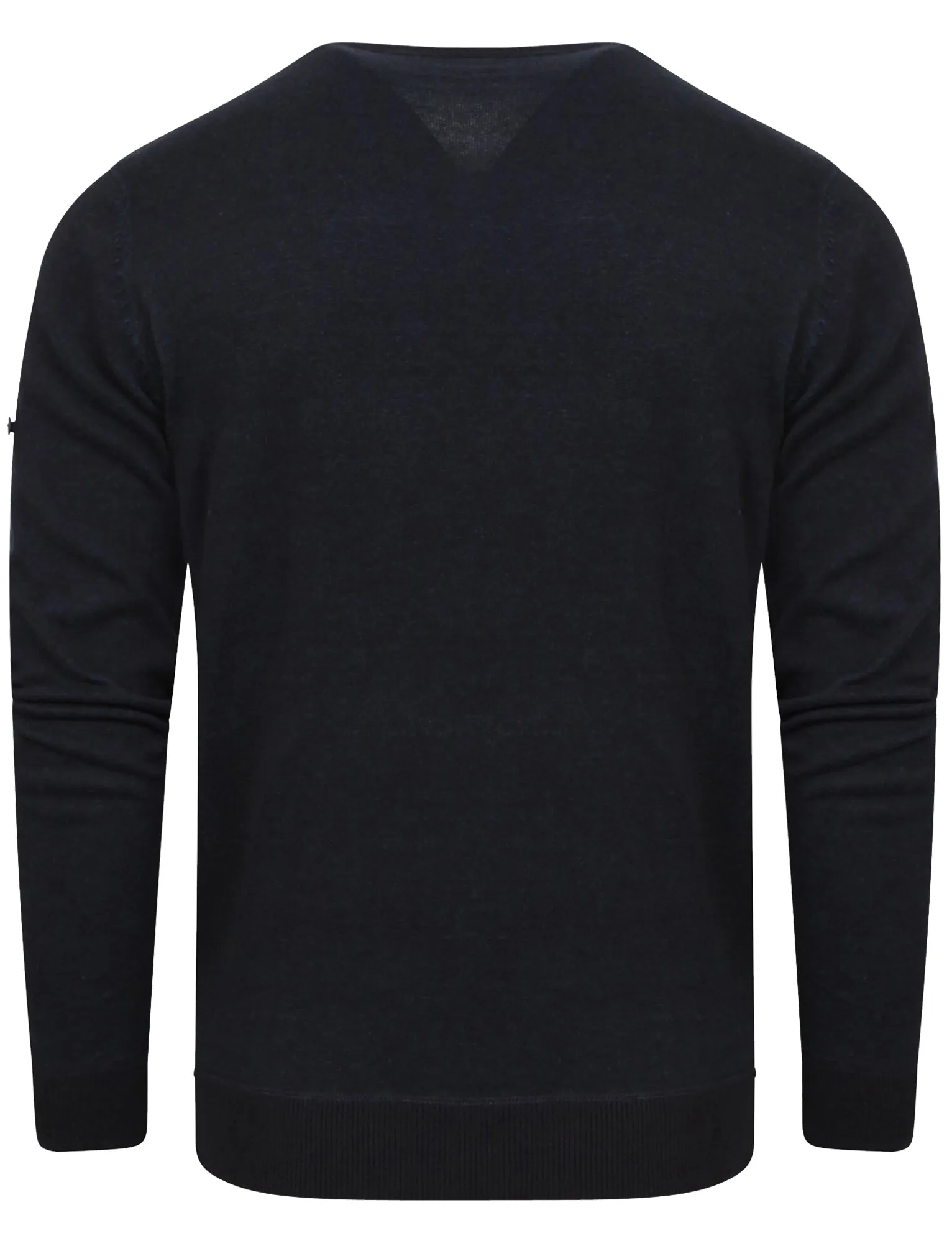 Aluminium Knitted Jumper with Pocket in Dark Navy - Dissident