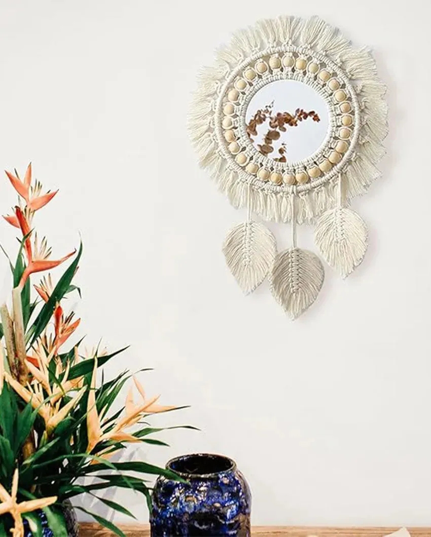 Angelic Macrame Wall Mirror | 14 x 25 inches