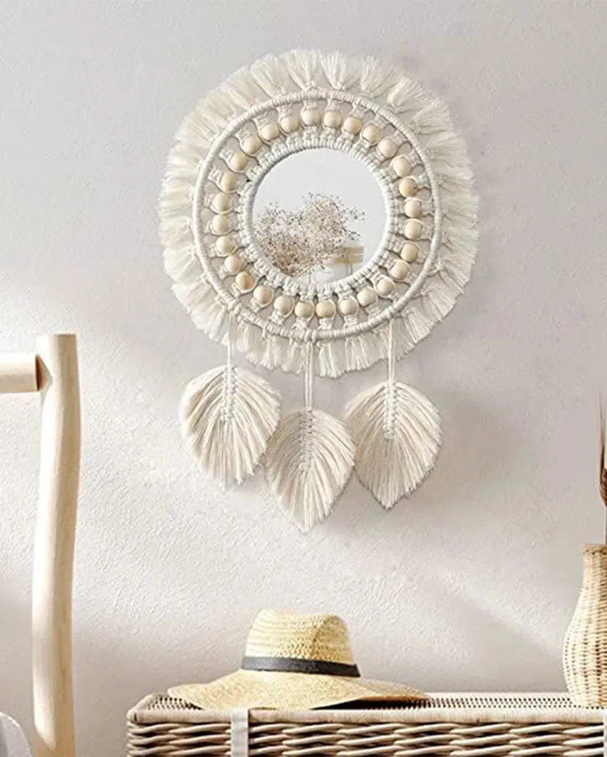 Angelic Macrame Wall Mirror | 14 x 25 inches