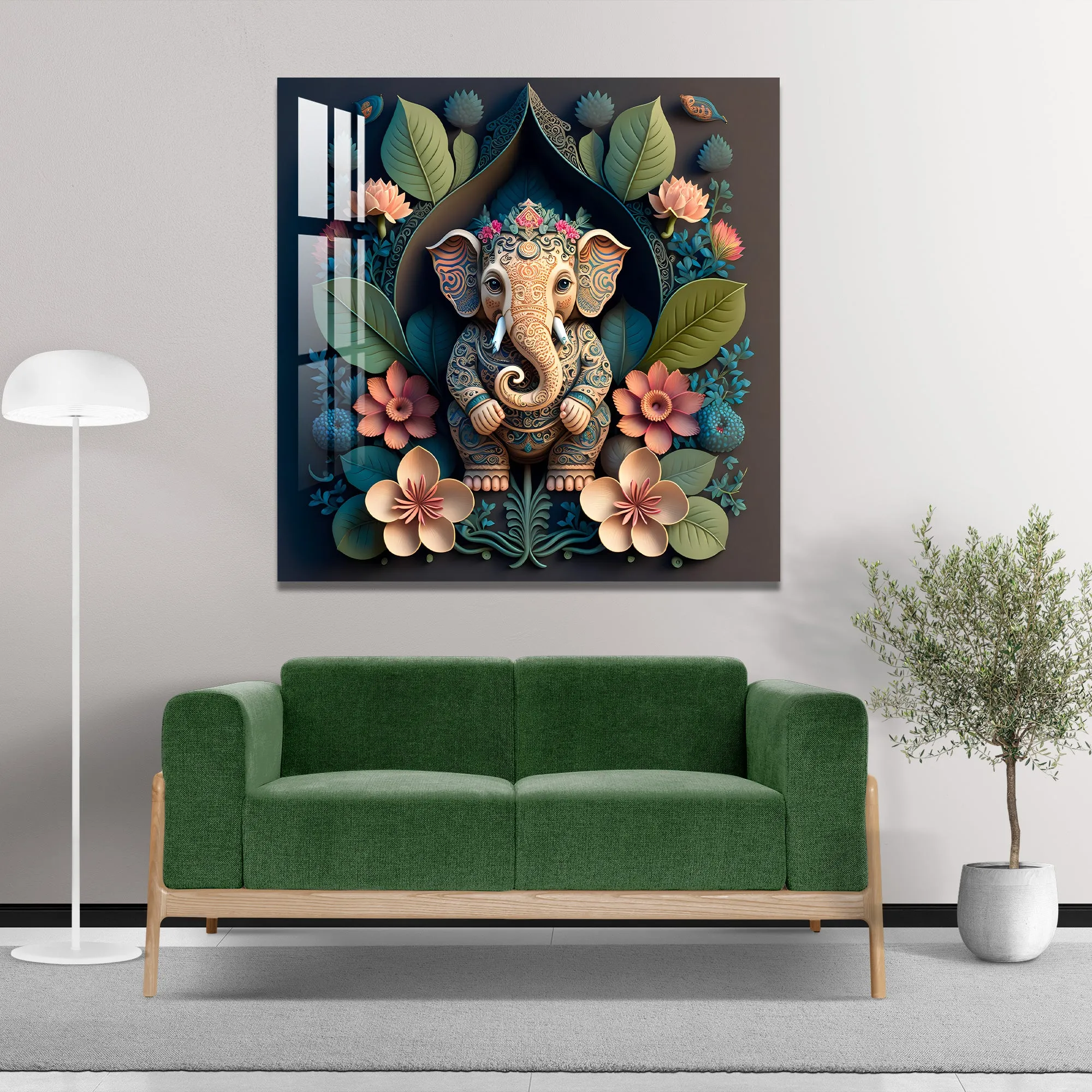 Artistic Ganesha Acrylic Wall Art