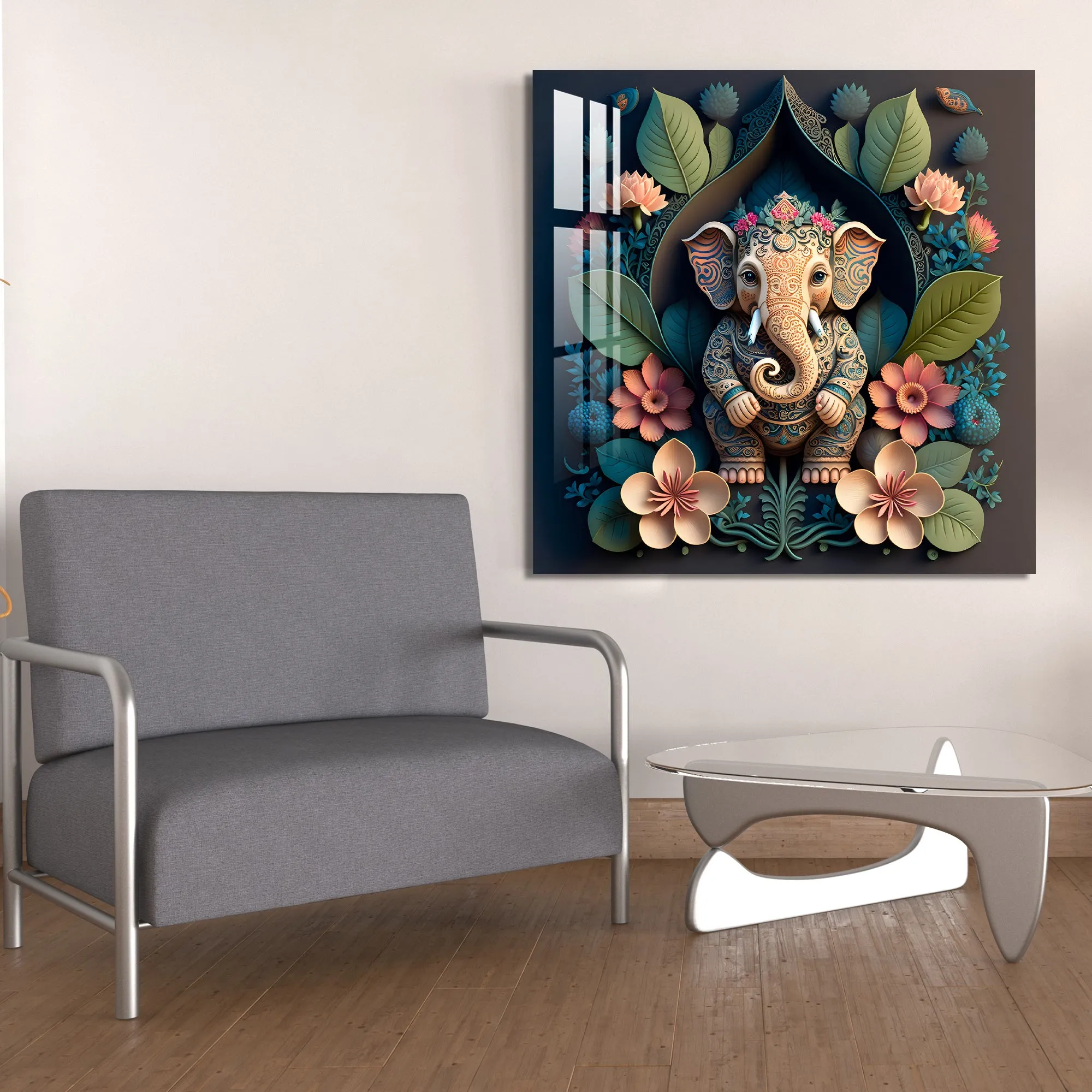 Artistic Ganesha Acrylic Wall Art