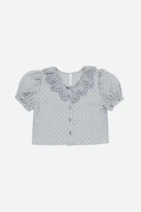 Bella Blouse | Dusty Blue