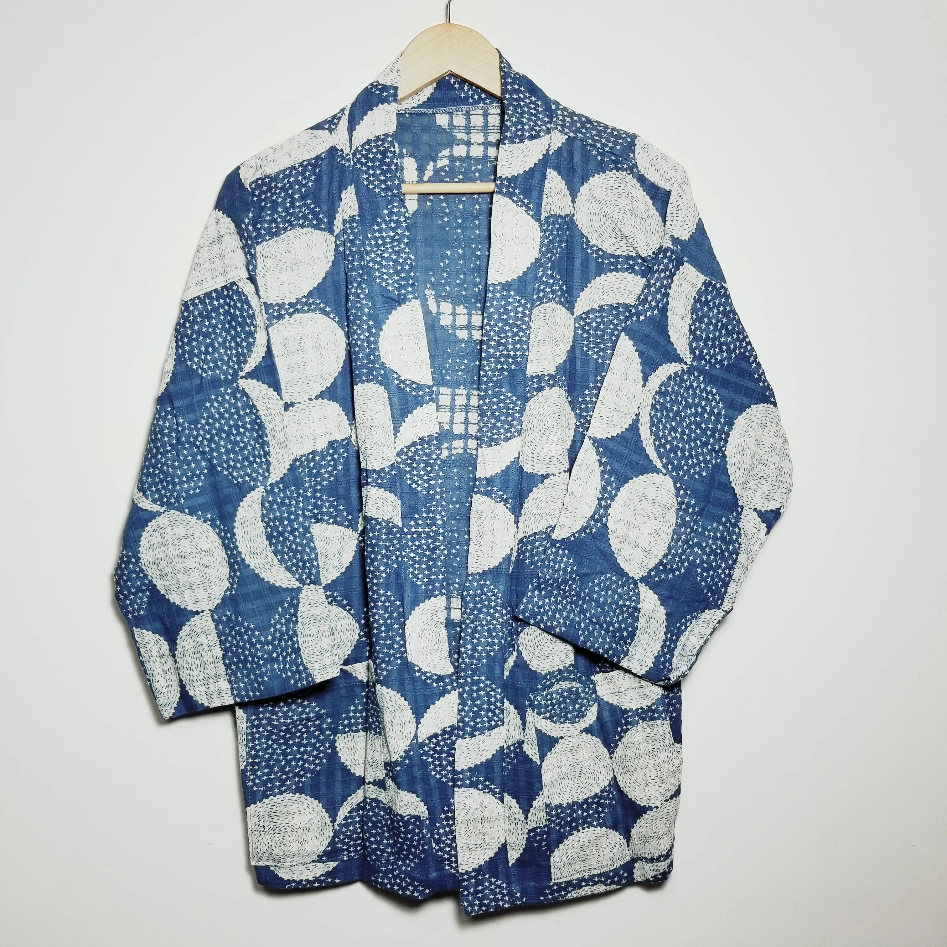 Blue Circle Indigo Noragi Haori