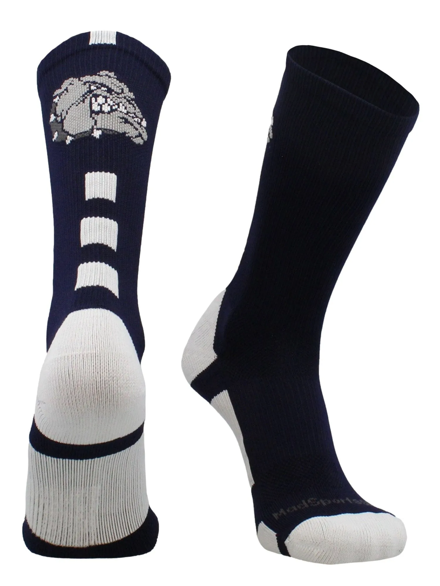 Bulldogs Logo Athletic Crew Socks (multiple colors)