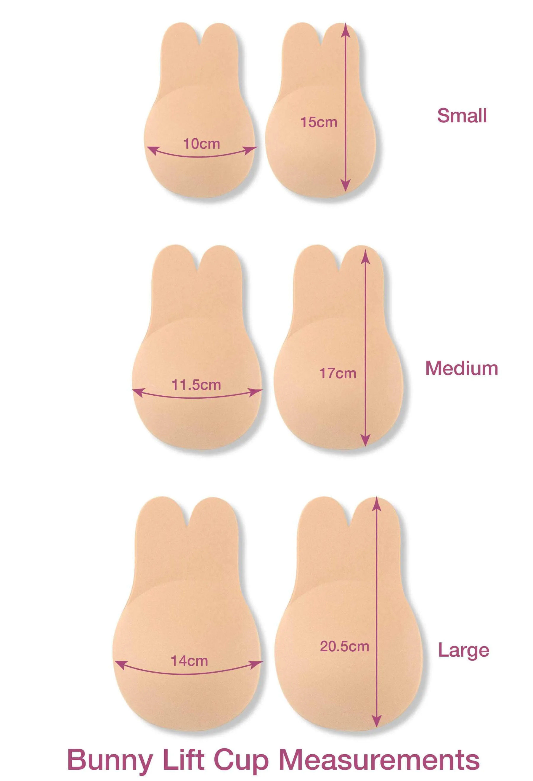 Bunny Breast Lift Cups - 2 Pack