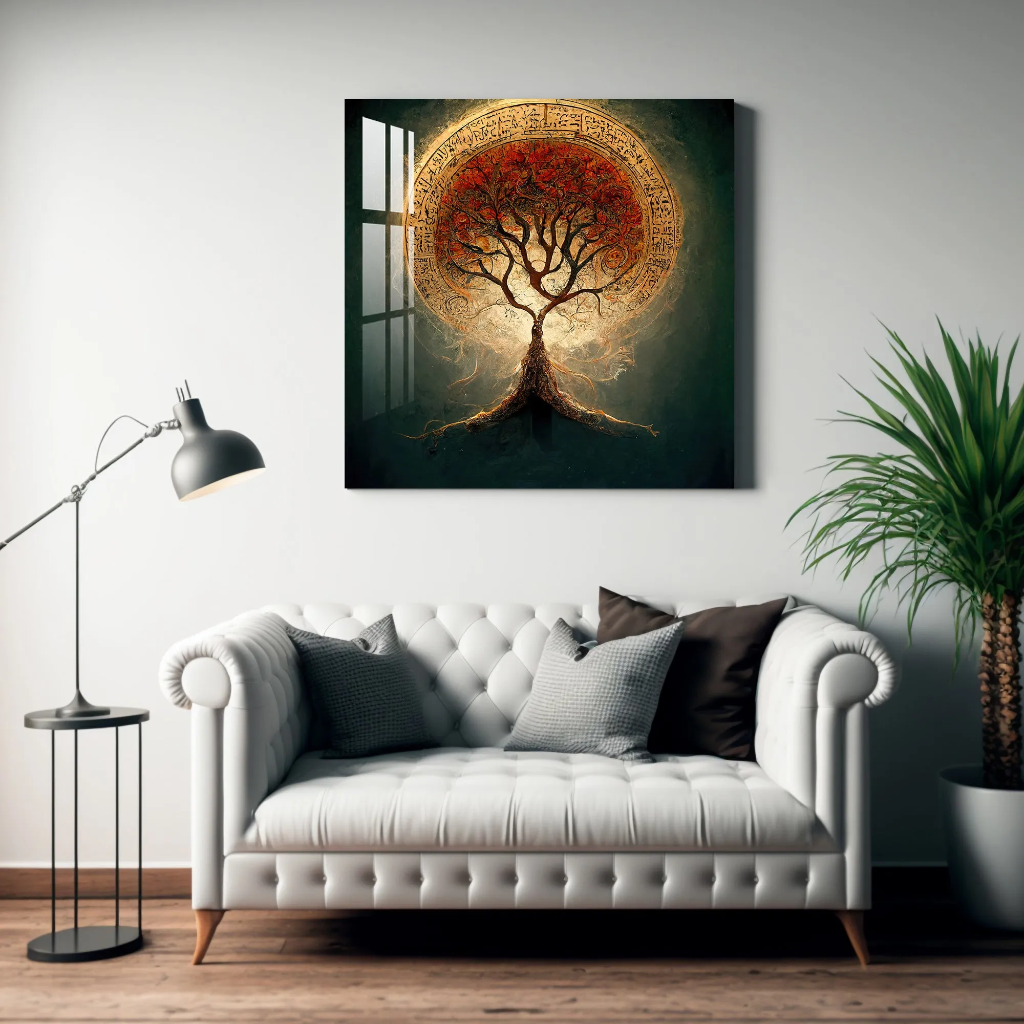 Burning Tree Acrylic Wall Art