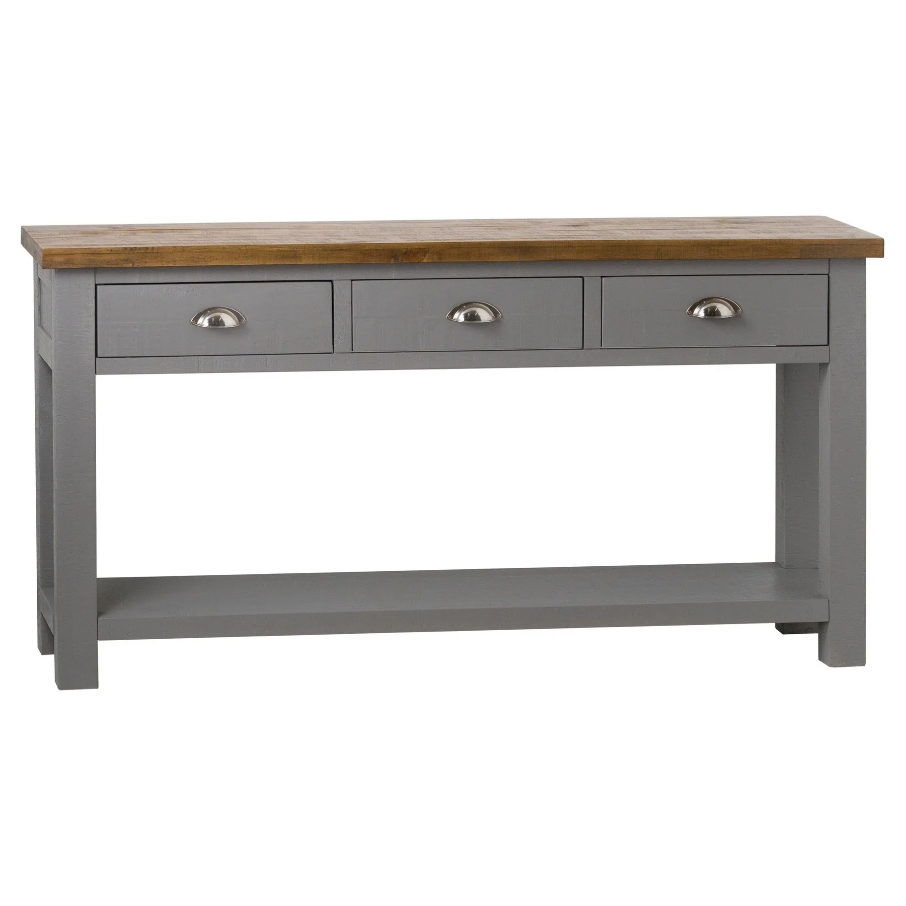 Byland Solid Wood Three Drawer Console