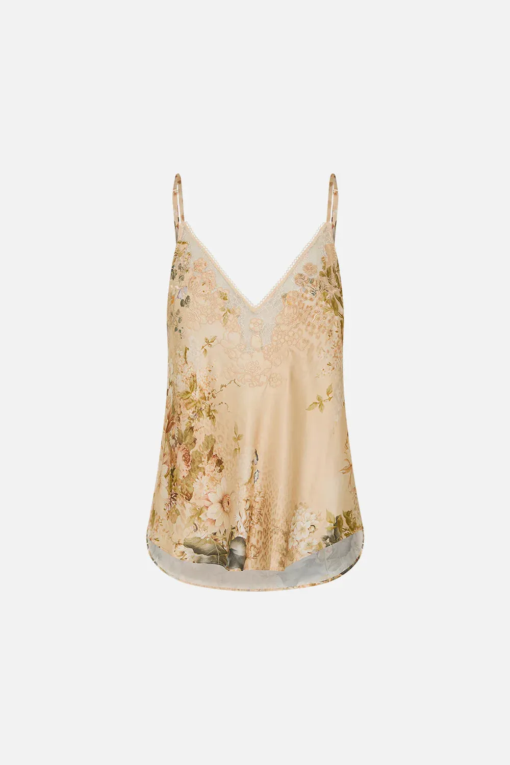 Camilla V Neck Bias Cami - Adorned In Antiquity