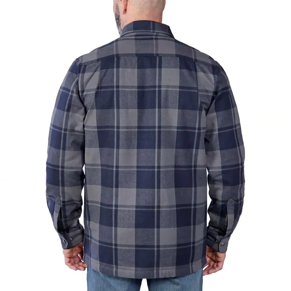 Carhartt 105939 Relaxed Fit Heavyweight Flannel Sherpa-Lined Shirt Jac