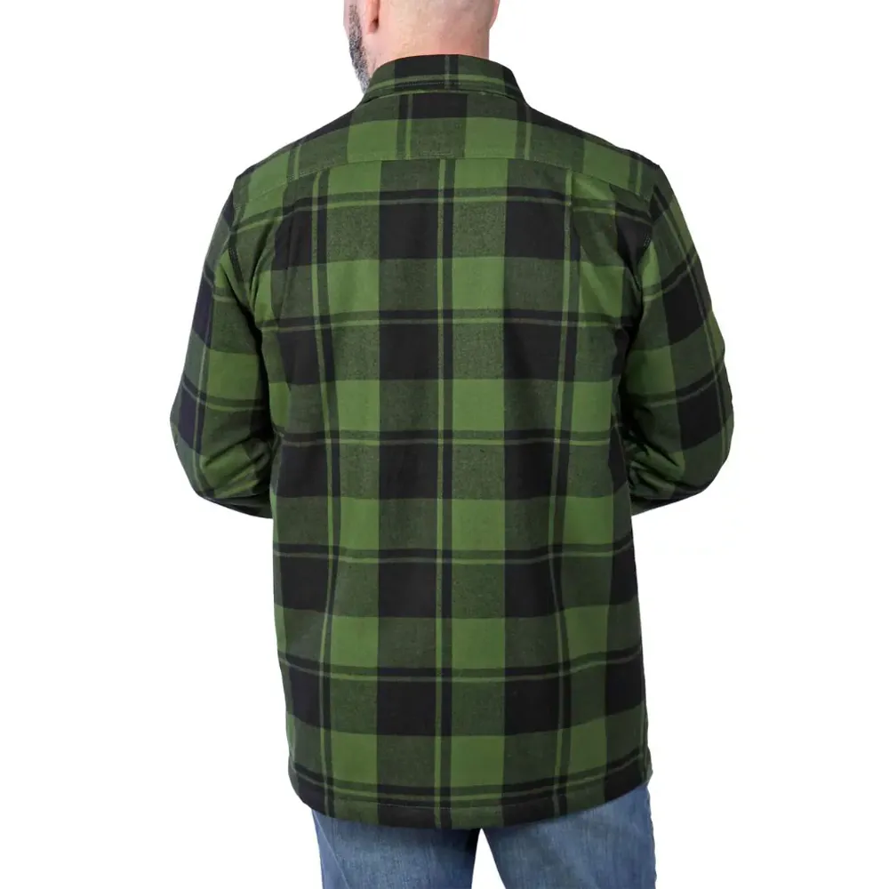 Carhartt 105939 Relaxed Fit Heavyweight Flannel Sherpa-Lined Shirt Jac