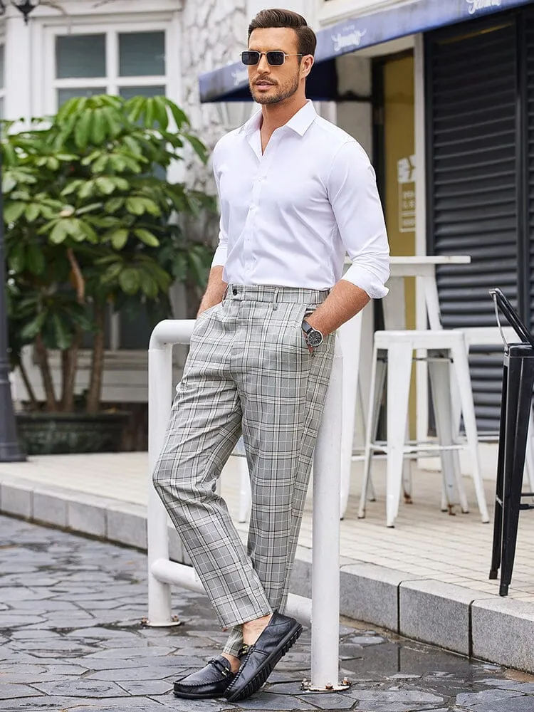 Casual Plaid Suit Pants (US Only)