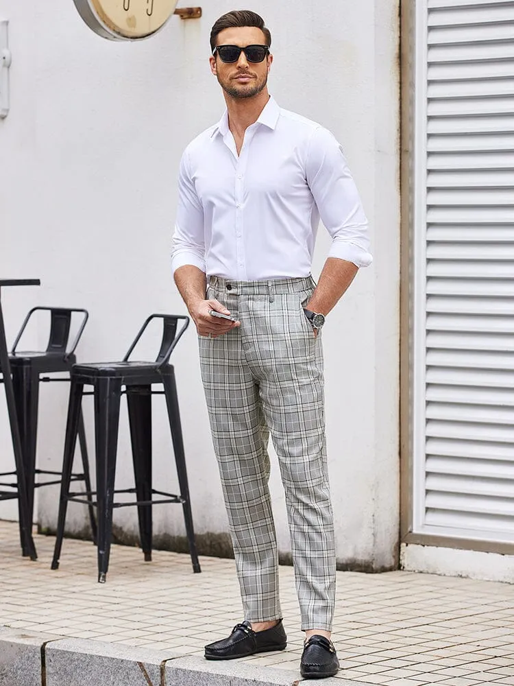 Casual Plaid Suit Pants (US Only)