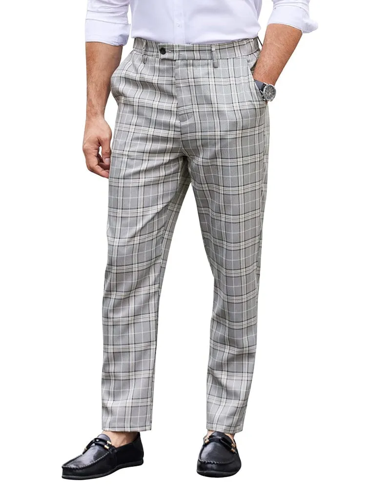 Casual Plaid Suit Pants (US Only)