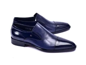 Corrente Calfskin Slip-On Shoe Navy