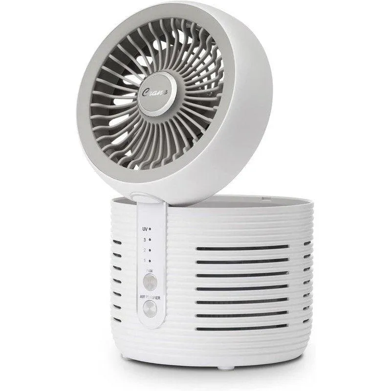 Crane 2-in-1 Desktop Air Purifier & Fan