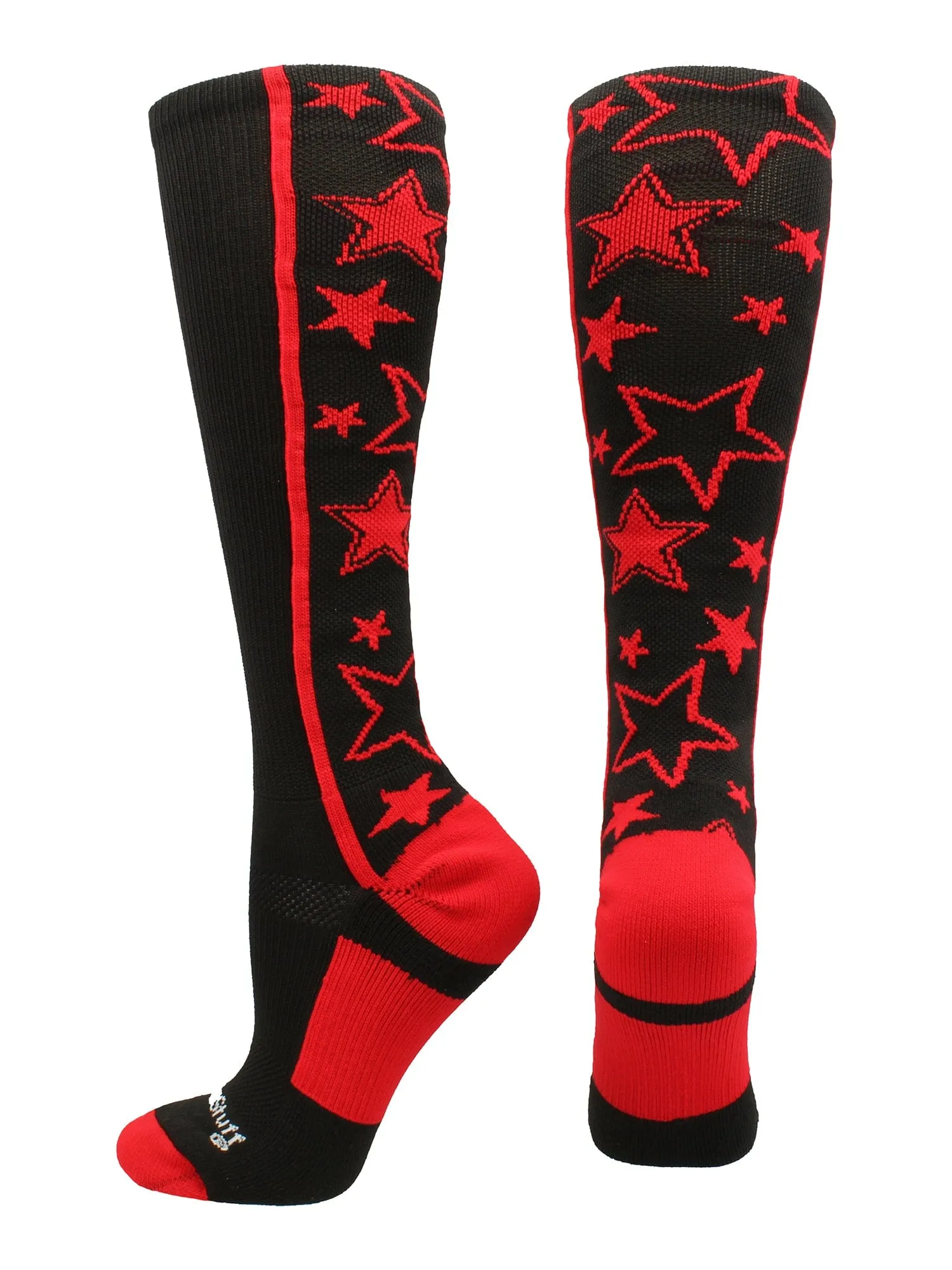 Crazy Socks with Stars Over the Calf Socks (multiple colors)