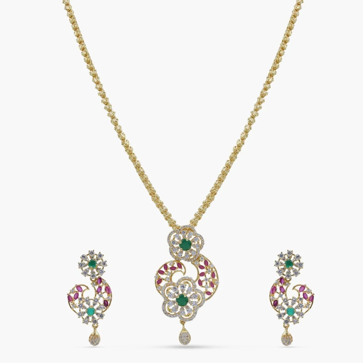 Dani Nakshatra CZ Pendant Set