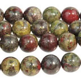 Dragon Blood Jasper 8mm Round - 8-Inch