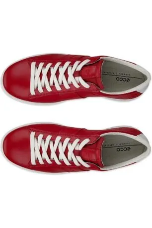 Ecco ladies 212803-56545 red sneaker