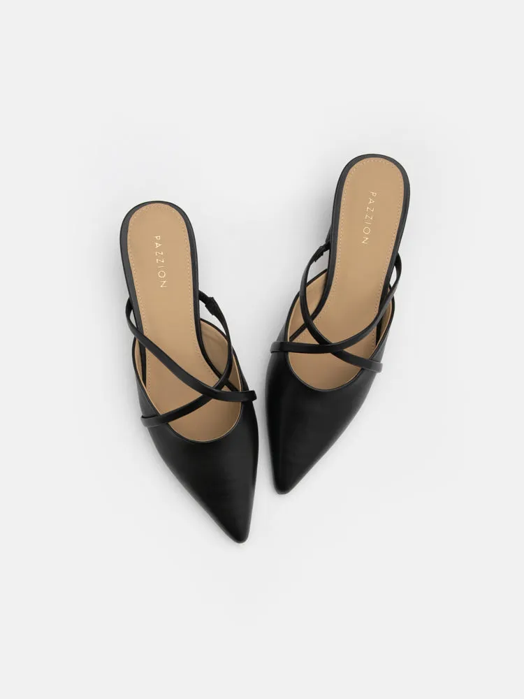 Felicity Strappy Pointed Toe Mules