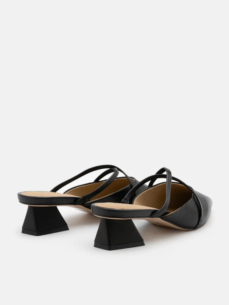 Felicity Strappy Pointed Toe Mules