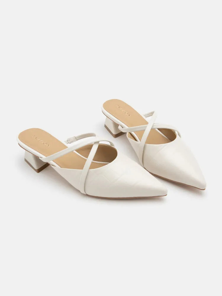 Felicity Strappy Pointed Toe Mules