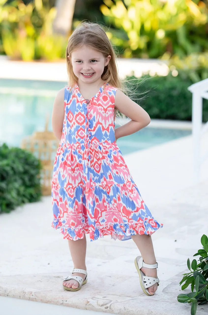 Girl's Kaia Dress / Coral Reef