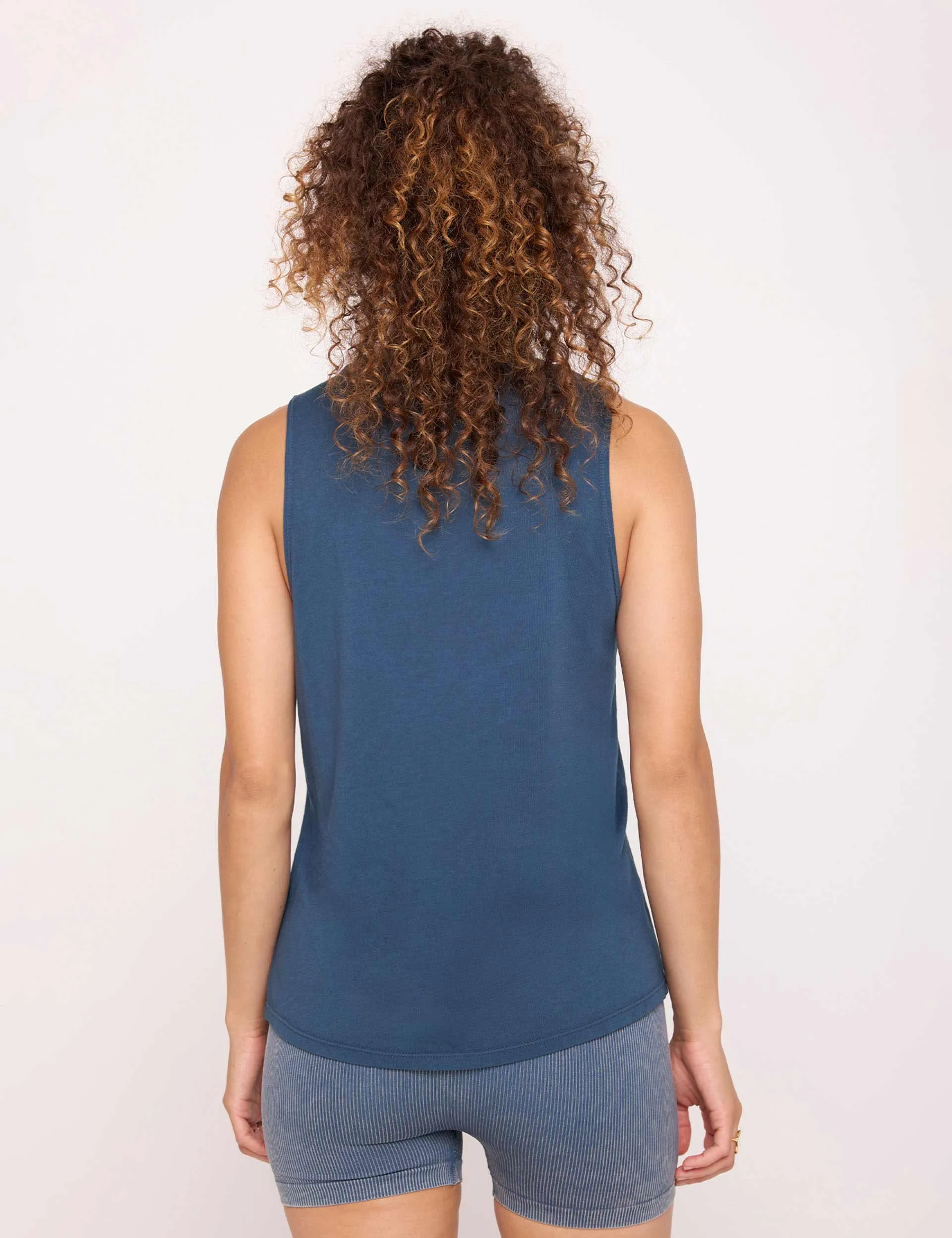 Grateful Jade Muscle Tank - Orion Blue