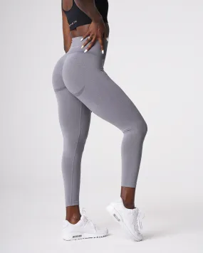 Grey Curve Seamless Leggings