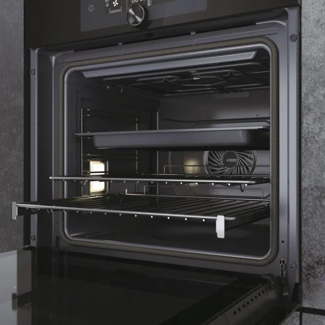 Haier I-Turn Series 6 70L Built-In Electric Single Oven - Black | HWO60SM6F8BH