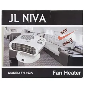 JL Nova FH-103A 2000 Watt Fan Heater - 220-240 Volt 50/60 Hz