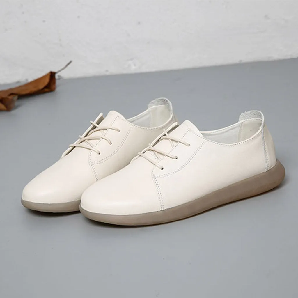 Lace-Up Women Simple Casual Shoes 35-41