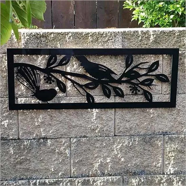 Large Tui and Fantail on Pohutukawa Wall Panel