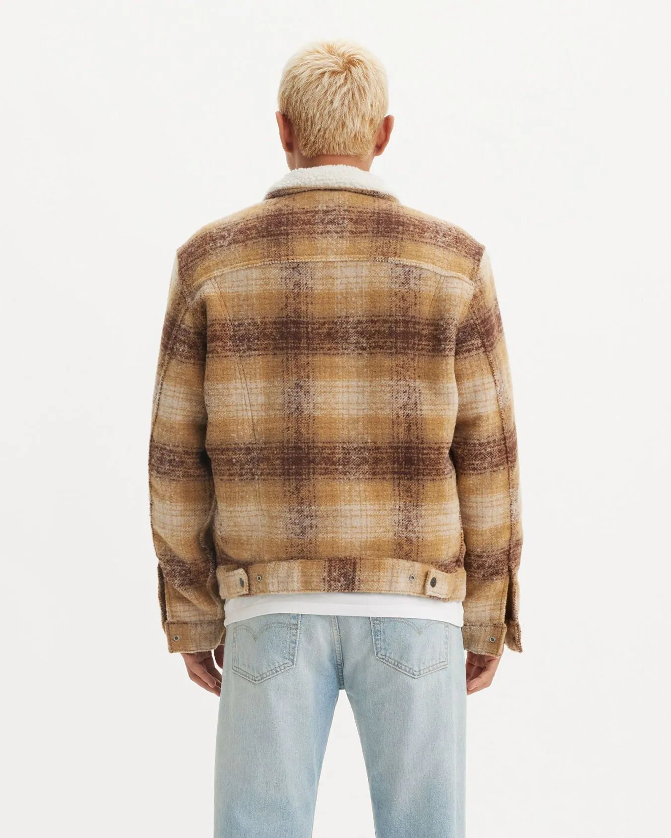 Levi's Type III Sherpa Jacket - Westin Plaid / Curry