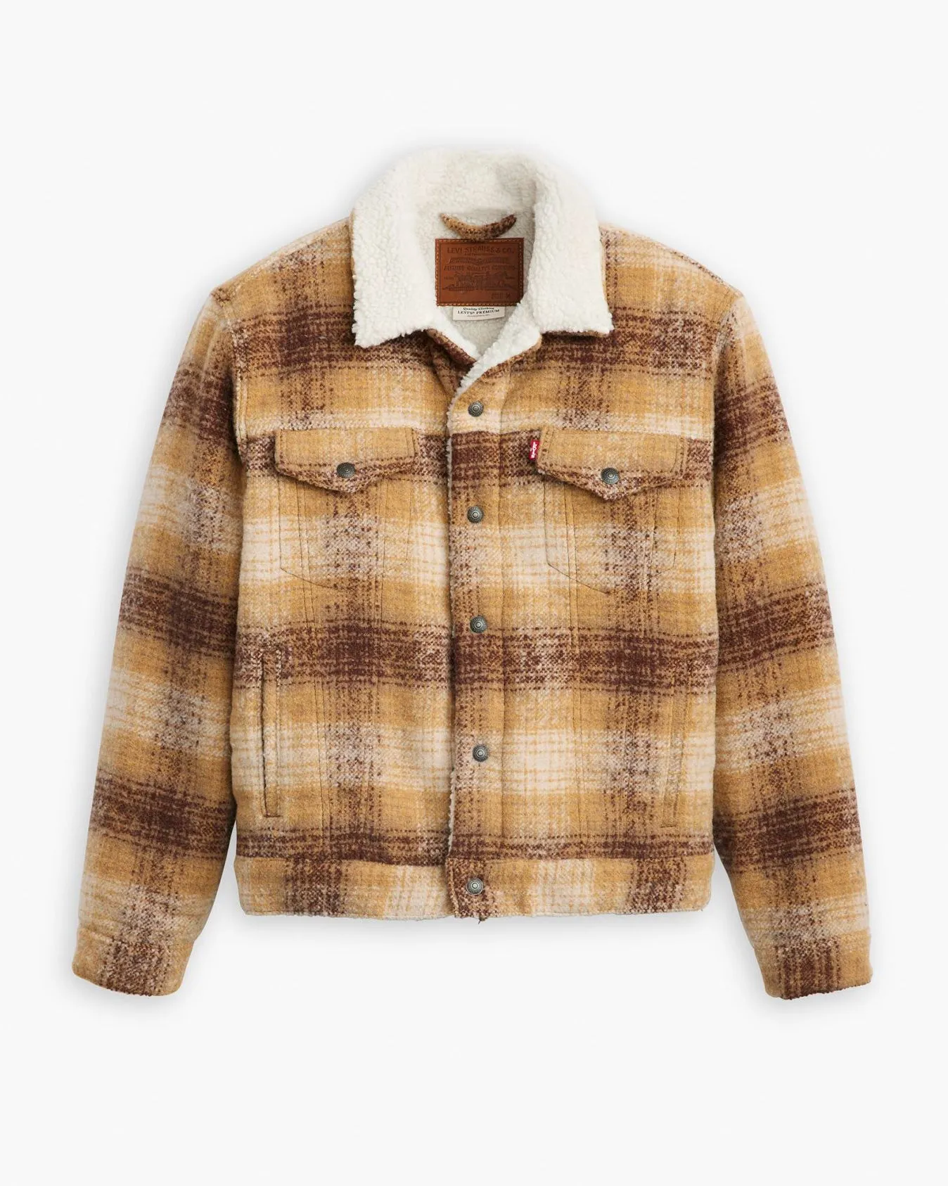 Levi's Type III Sherpa Jacket - Westin Plaid / Curry