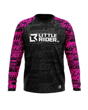 Little Rider Co 'HOT PINK' Jersey - INSPIRE Series Long or Short Sleeve