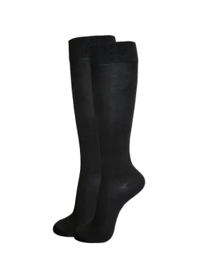 MAMIA WOMEN'S KNEE HIGH SOCKS (70801_BLACK)