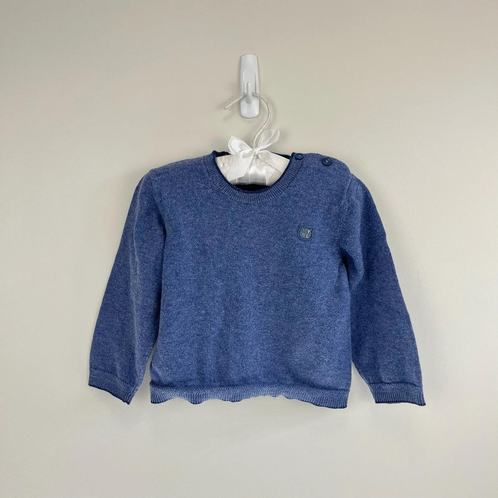 Mayoral Baby Blue Crewneck Sweater 18 Months