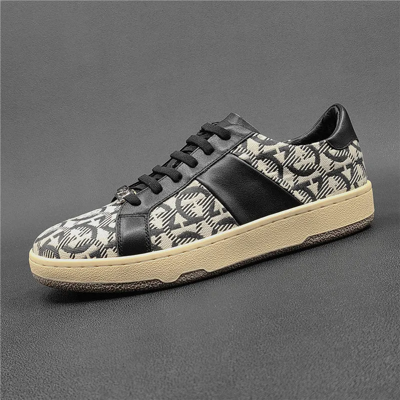 Men Fashion Patchwork Stylish Flat Casual Shoes