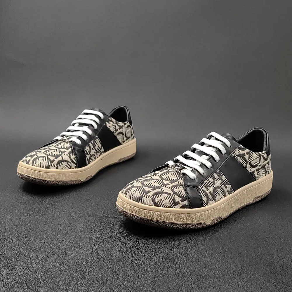 Men Fashion Patchwork Stylish Flat Casual Shoes