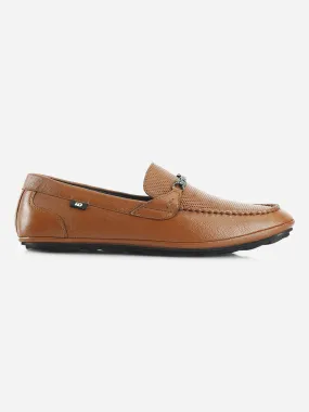 Men's Tan Classic Metal Trim Saddle Loafer (ID1121)