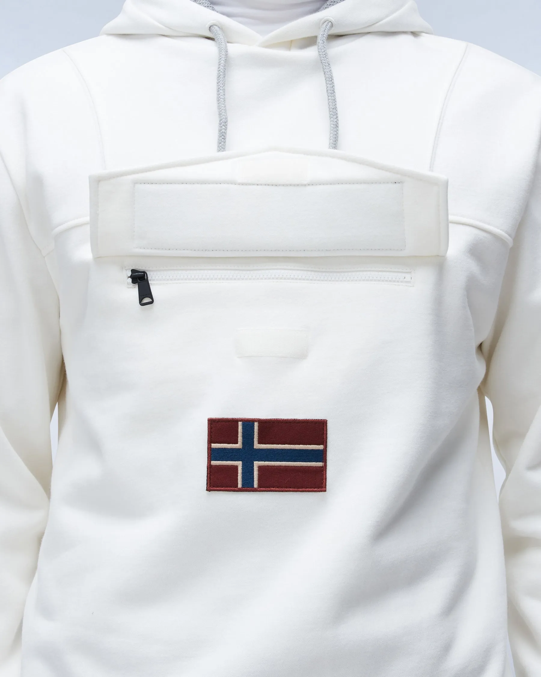 Napapijri Burgee Winter 3 Hoodie - White Heron