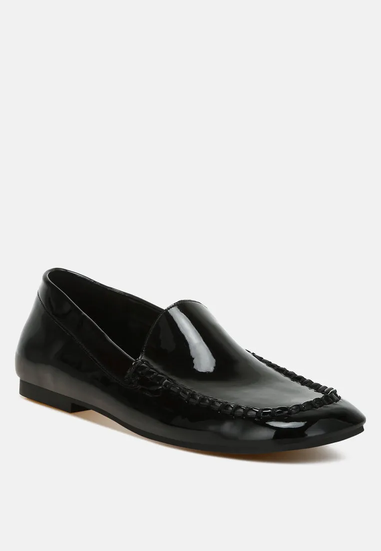 Patent Pleather Loafers by RUW