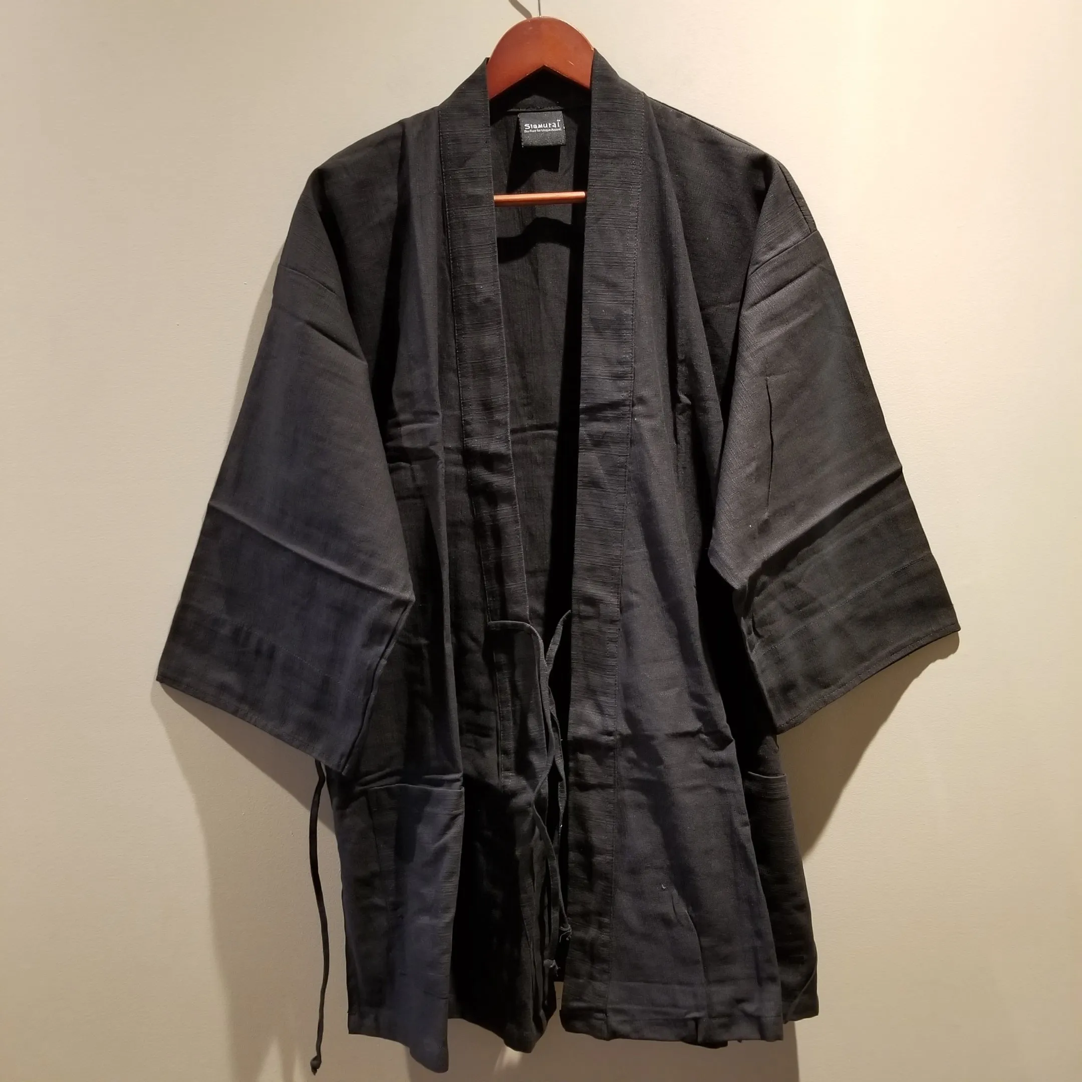 Plain Black Noragi Hanten