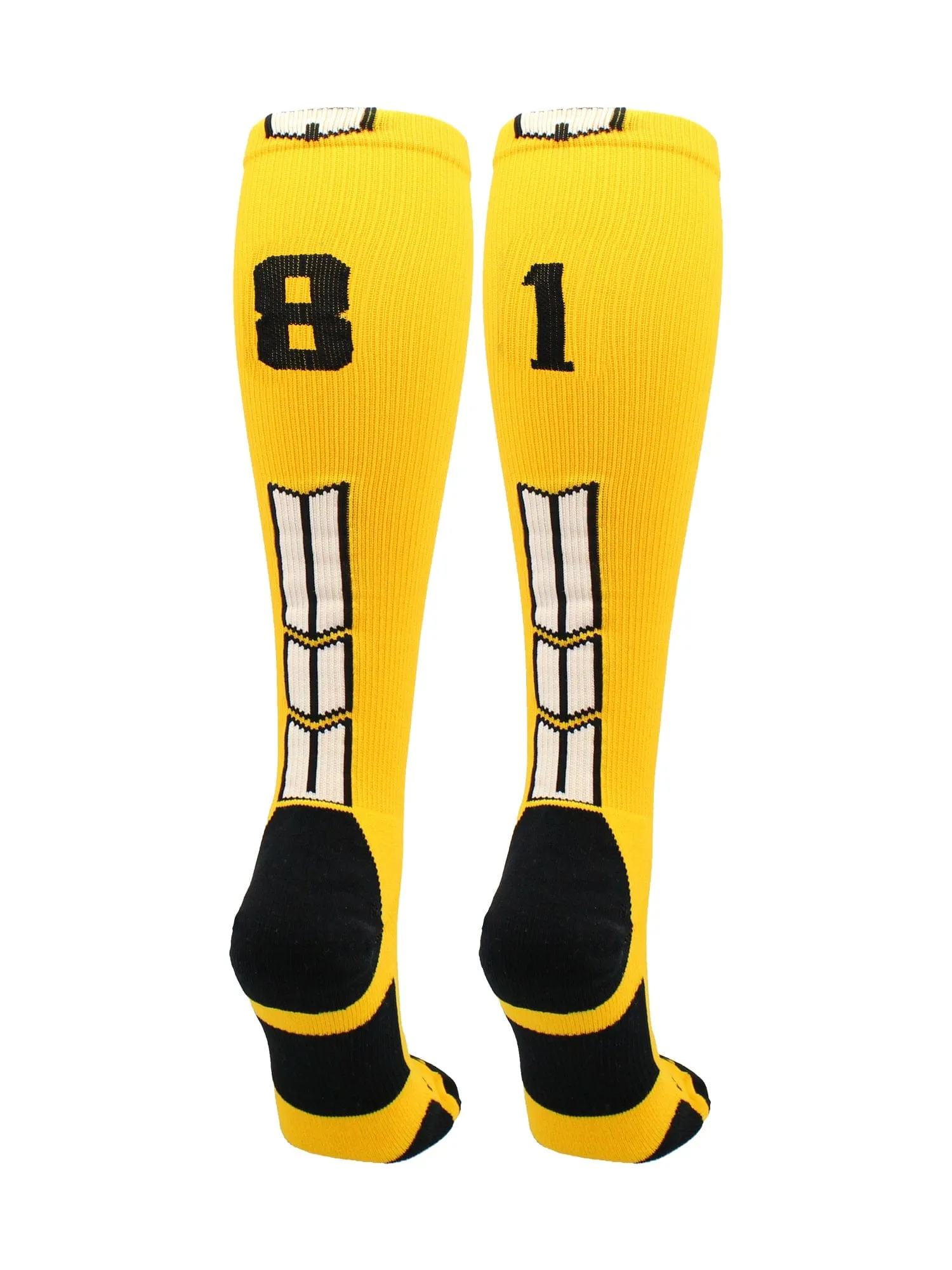 Player Id Jersey Number Socks Over the Calf Length Gold Black