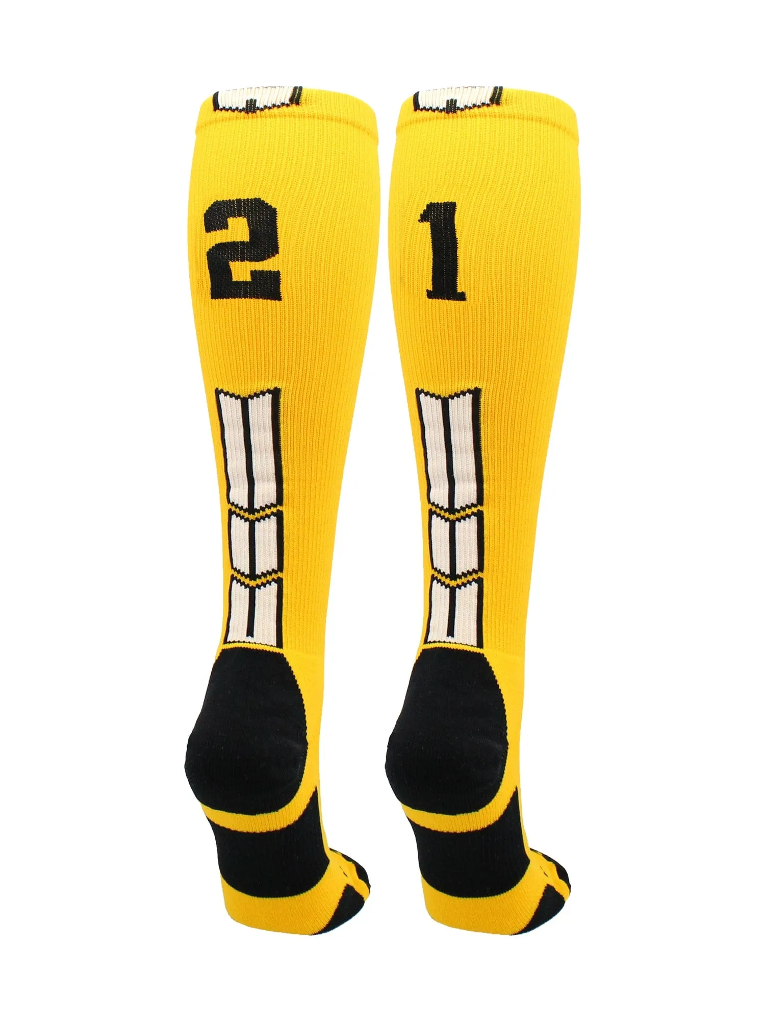 Player Id Jersey Number Socks Over the Calf Length Gold Black