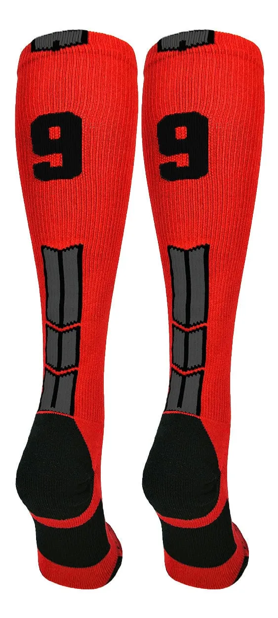 Player Id Jersey Number Socks Over the Calf Length Red Black